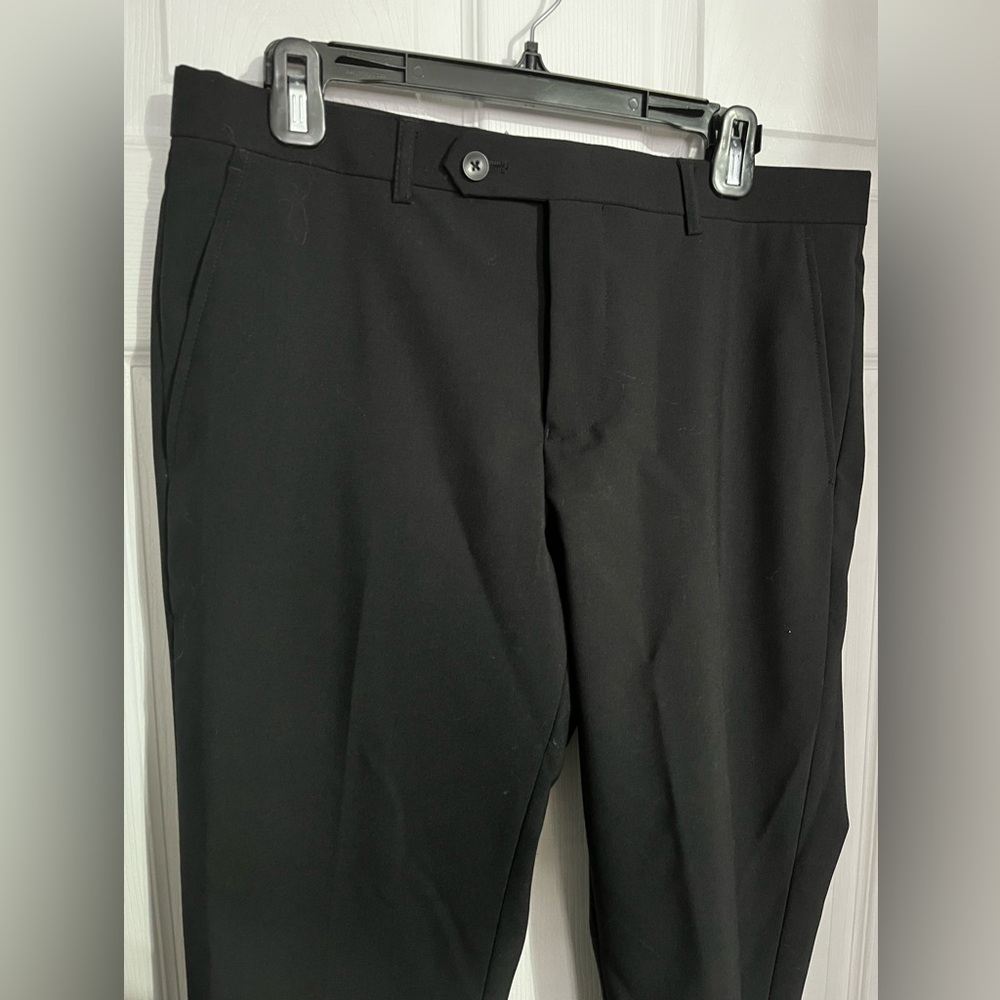 Le Chateau | Low Rise Slim Leg Black Dress Pants